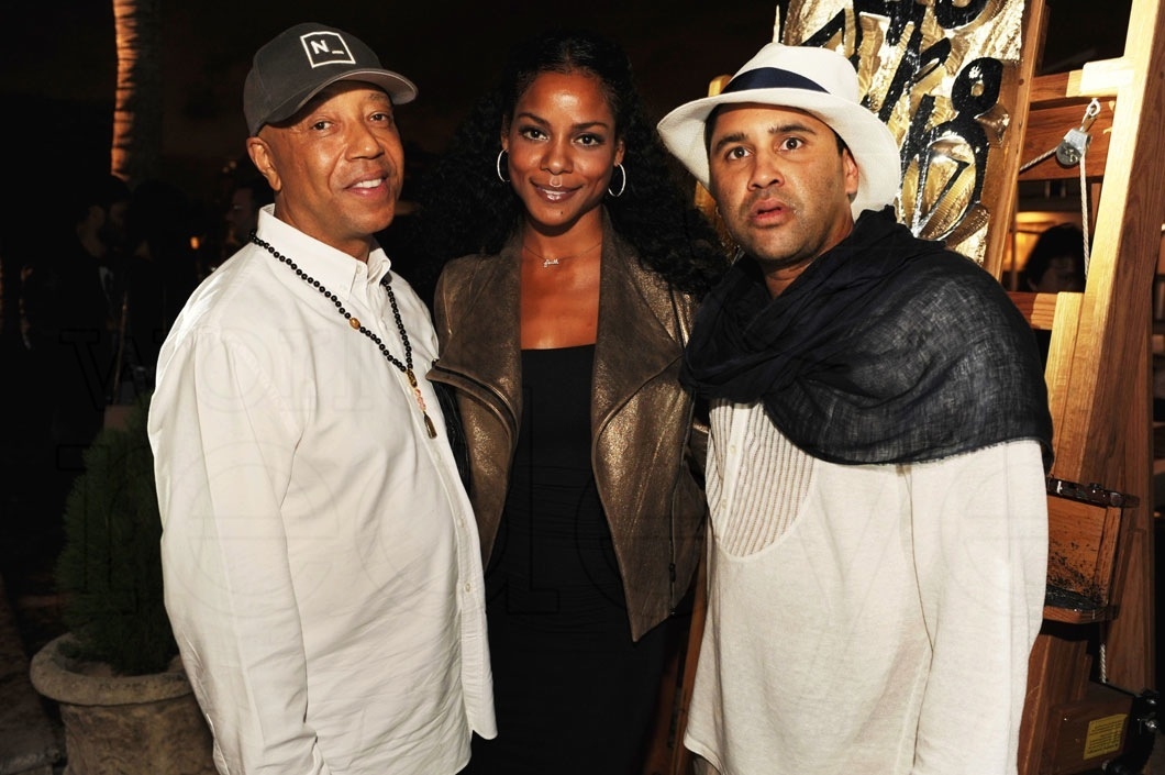 Russell Simmons, Shakeera Kelly, & Retna