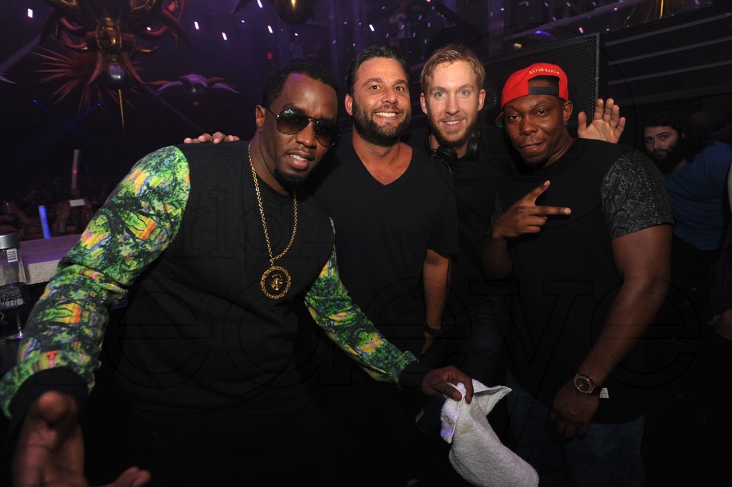 Calvin Harris, David Grutman, Sean "Diddy" Combs, & Dizzee Rascal