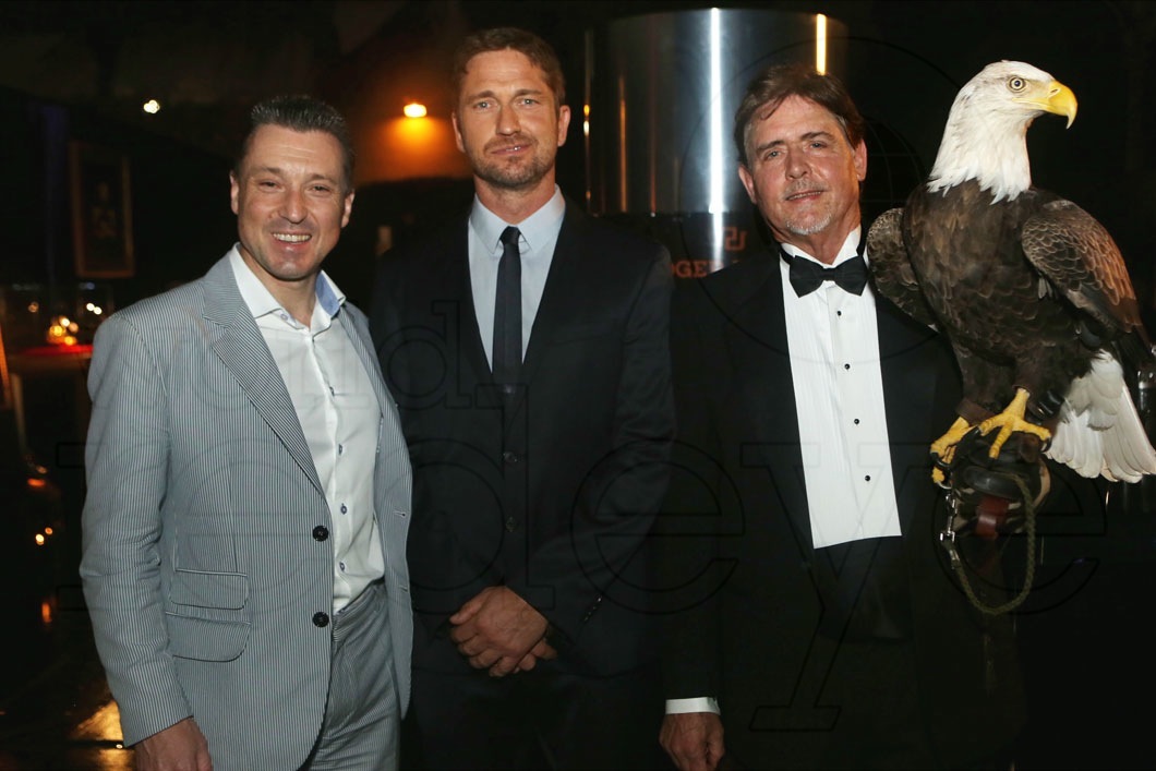 Jean-Marc Pontroue, Gerard Butler, & Bald Eagle