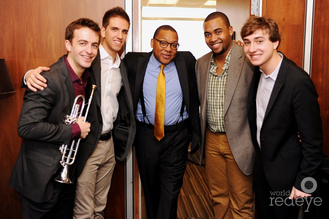 Benny-Benack-III,-Evan-Sherman,-Wynton-Marsalis,-Russell-Hall,-&-Luke-Celnza