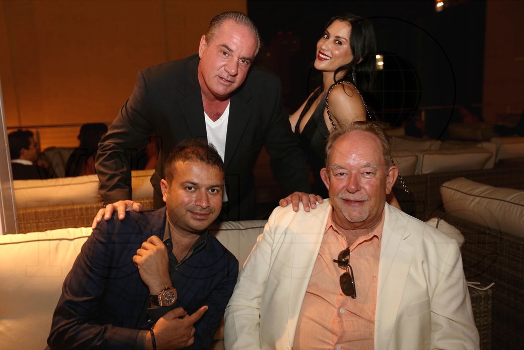 Kamal Hotchandani, Tommy Pooch, Michelle Pooch, & Robin Leach