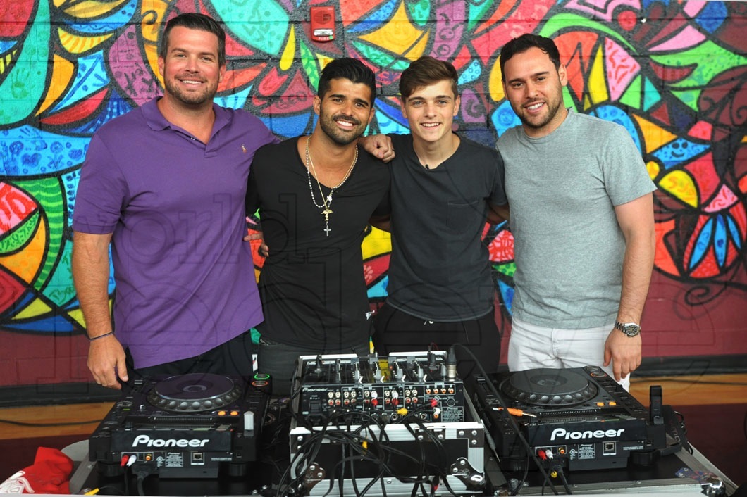 Brandon Cauff, Alex Mijares, Martin Garrix, & Scooter Braun