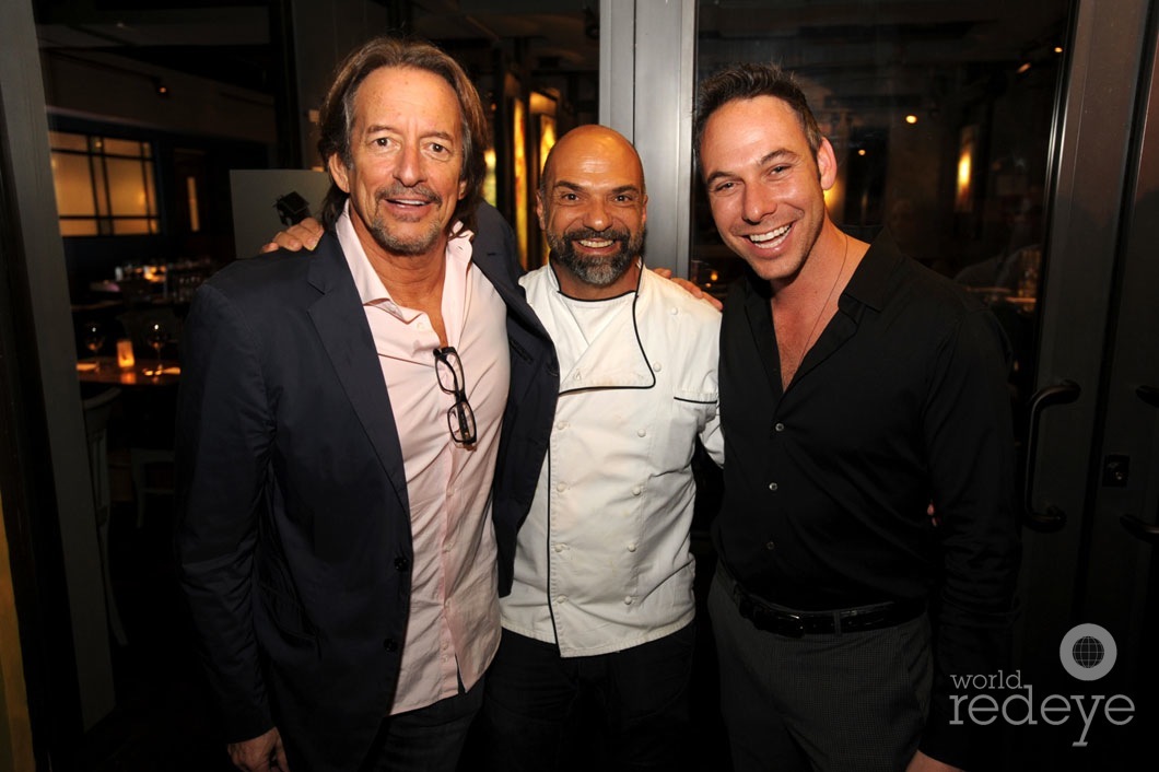 Len Dugow, Chef Rocco Carulli, & Tony Cho