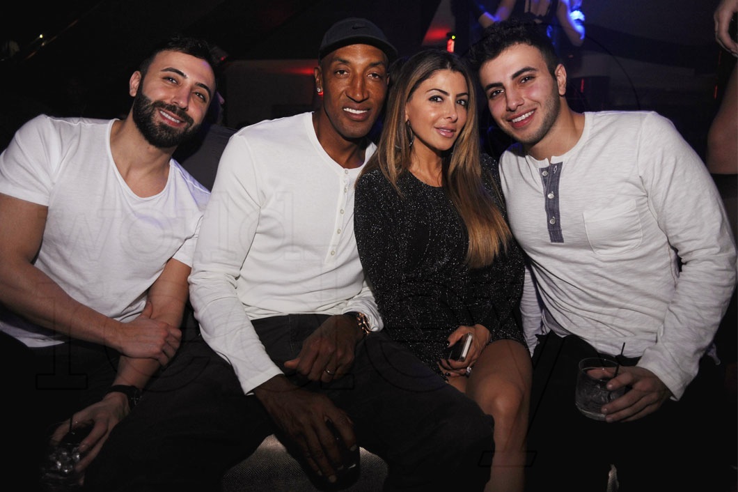 Ninos Younan, Scottie Pippen, Larsa Pippen, & Samuel Younan