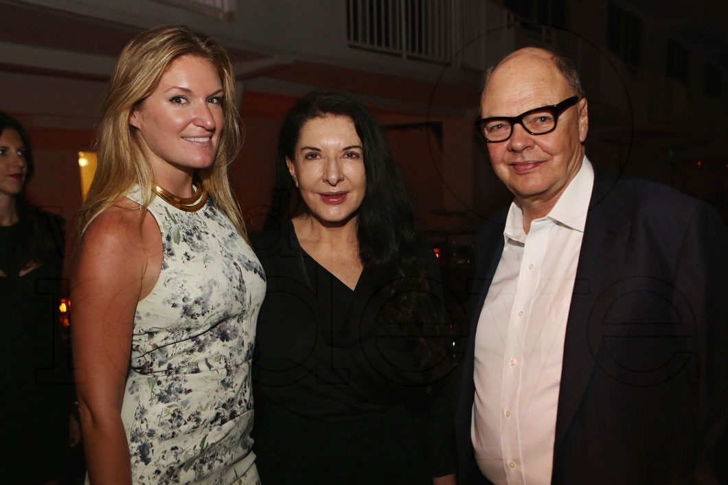 Sarah Arison, Marina Abramovic, & Nicholas Logsdail