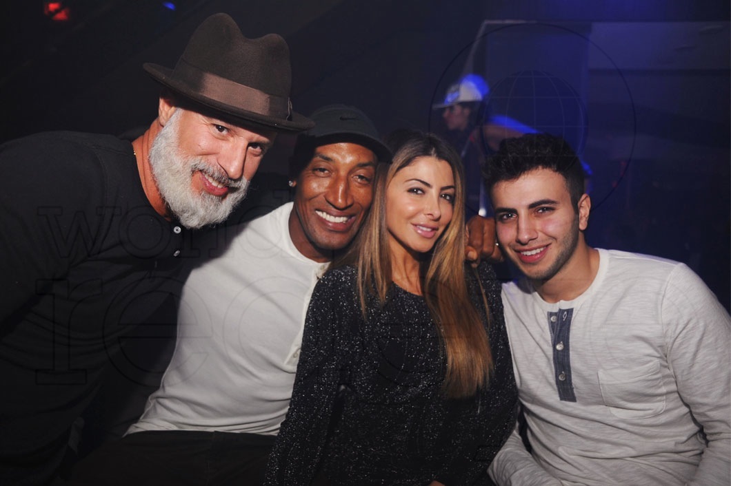 Moe Garcia, Scottie Pippen, Larsa Pippen, & Samuel Younan