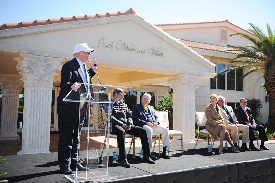 10-Donald Trump, Matt Ginella, Jack Nicklaus, Ivanka Trump, Butch Buchholz, & David Feder speaking1