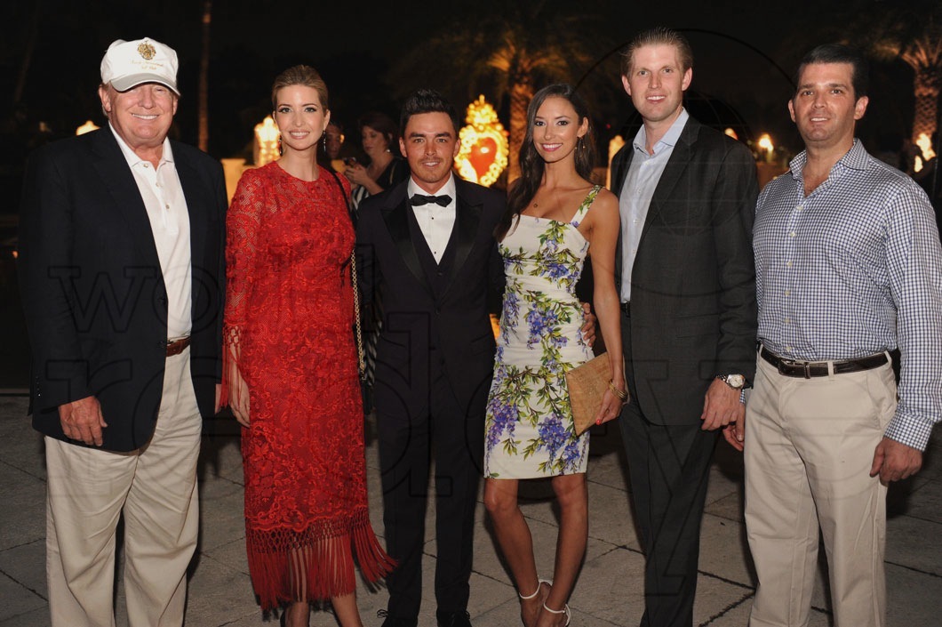 1.2-Donald & Ivanka Trump, Rickie Fowler, Alexis Randock, & Eric & Donald Trump Jr