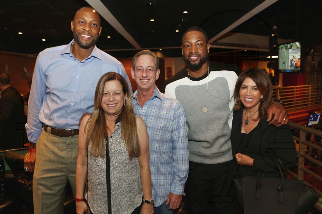 Alonso Mourning, Karen & Paul Chaplin, Dwyane Wade, & Meryl Galitz