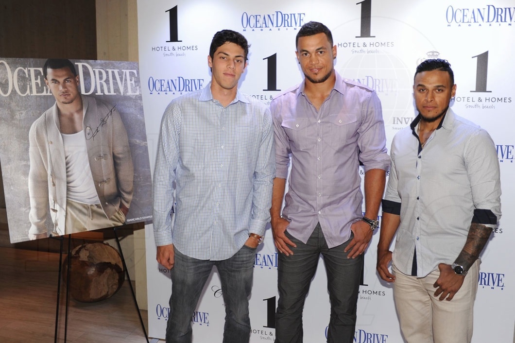 4-Christian Yelich, Giancarlo Stanton, & AJ Ramos1