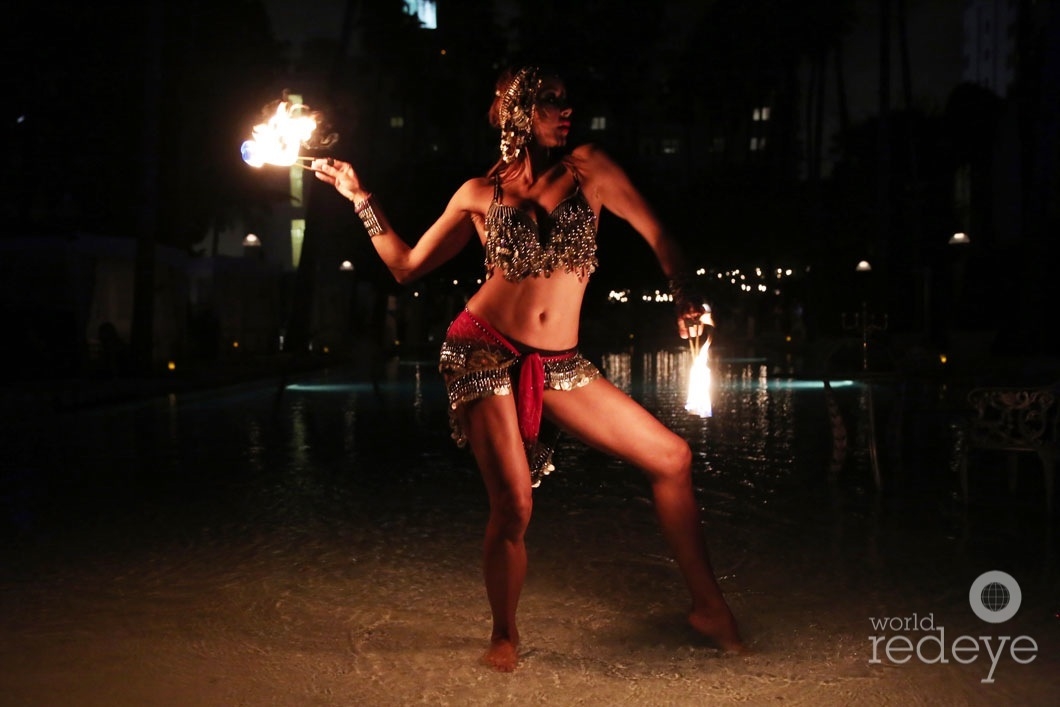 3-Fire Dancers at FDR at Delano