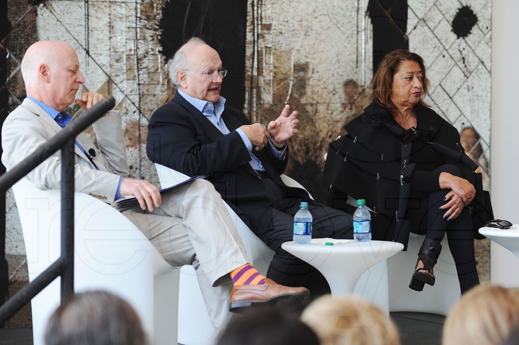 5-Paul Goldberger, Glenn Murcutt, & Zaha Hadid speaking