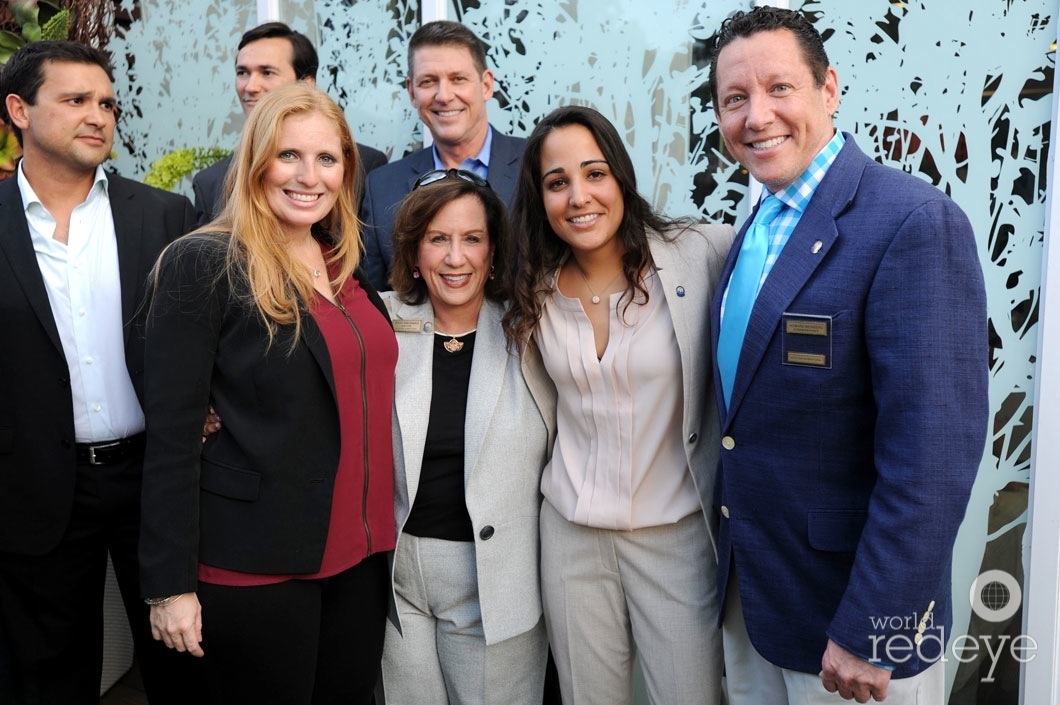 Denise Landman, Mayor Enid Weisman, Enbar Cohen, & Howard Weinberg