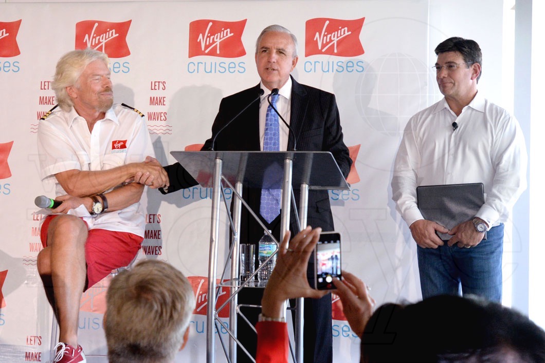 Sir Richard Branson, Mayor Carlos Gimenez,  & Tom McAplin