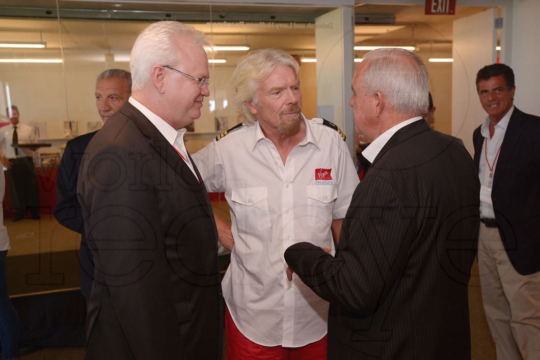 Larry Williams, Sir Richard Branson, & Mayor Carlos Gimenez