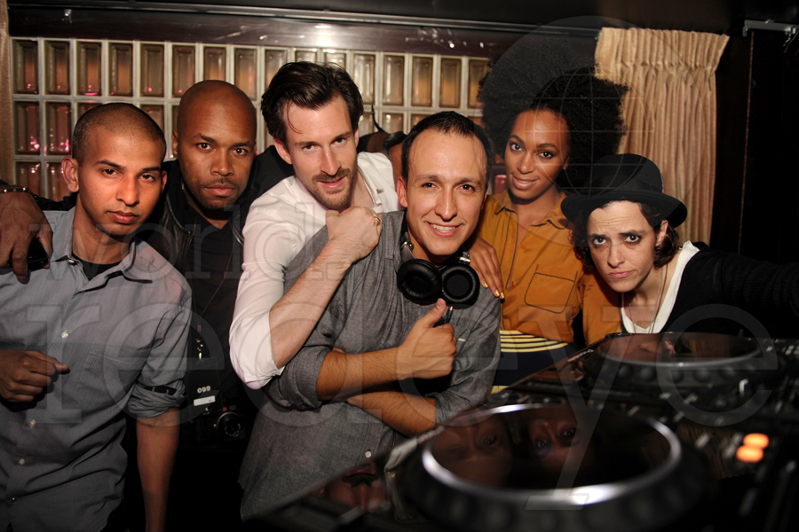 Sujit Kundu, D-nice, Ross One, Dj Vice, Solange Knowles, & Samantha Ronson