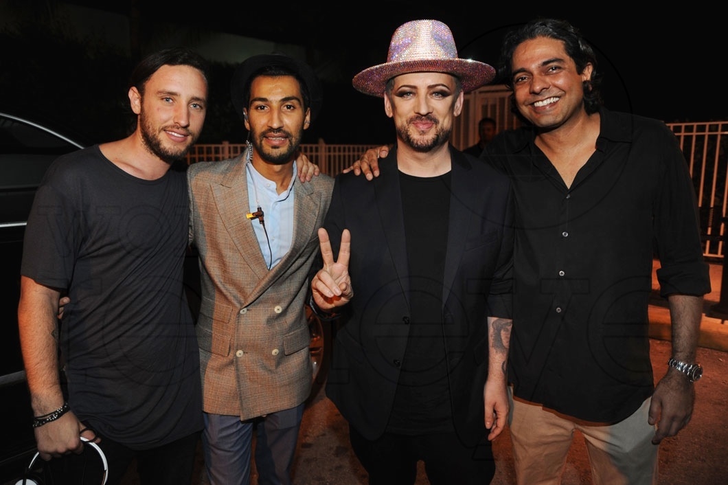 z-Kane Swerner, Ali Nassiri, Boy George, & Navin Chatani3