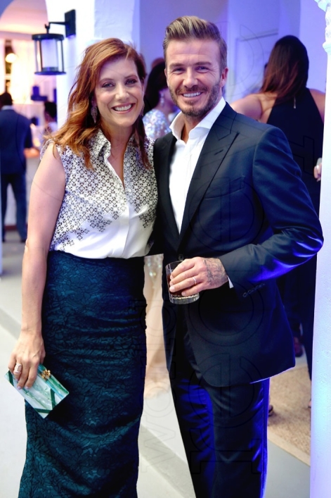 1.5-Kate Walsh & David Beckham at a private event for HAIG CLUB in Miami