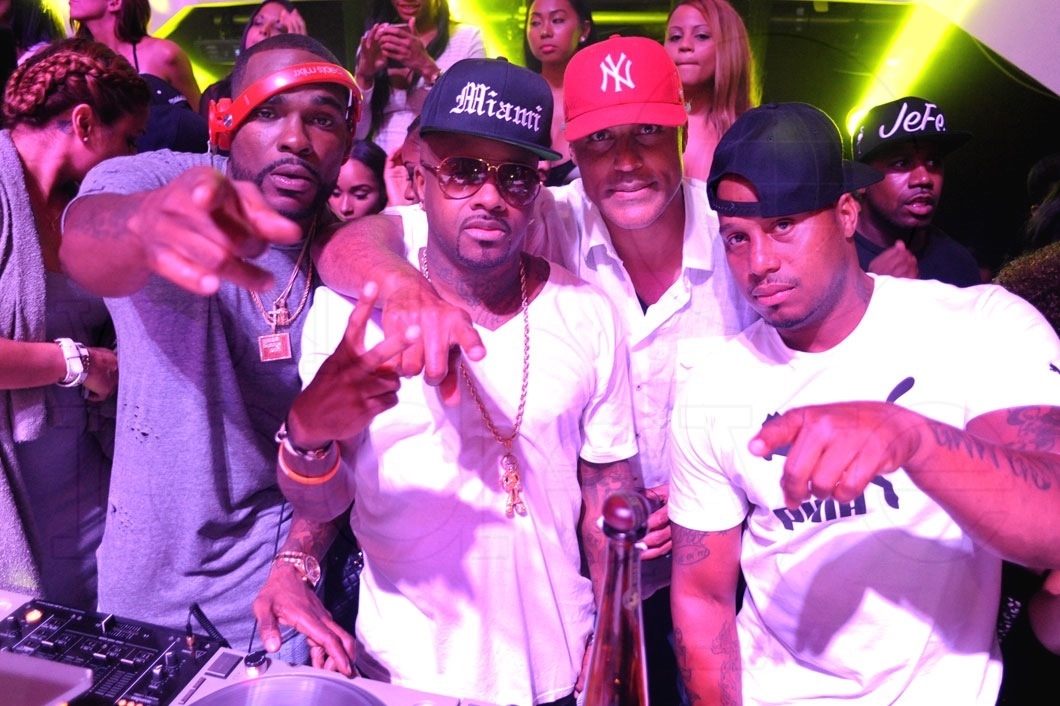 6-Stevie J, Jason Derulo, Rick Fox, & Friend