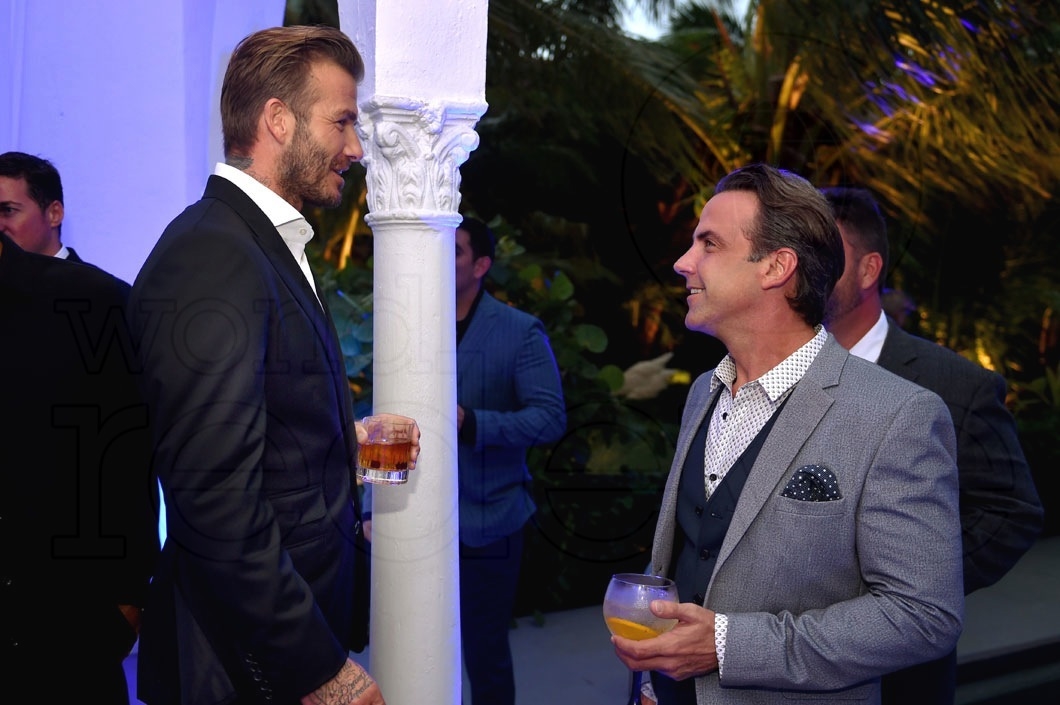 7.5-David Beckham & Carlos Ponce at a private event for HAIG CLUB in Miami