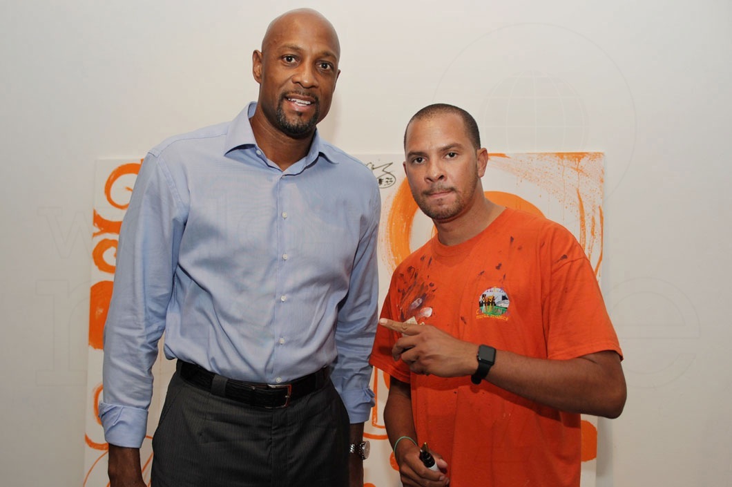 3-Alonzo Mourning & Kyle Holbrook