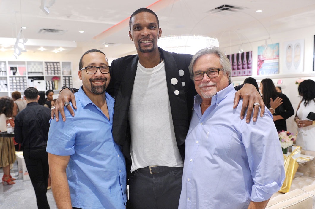 8-David Fizdale, Chris Bosh, & Micky Arison