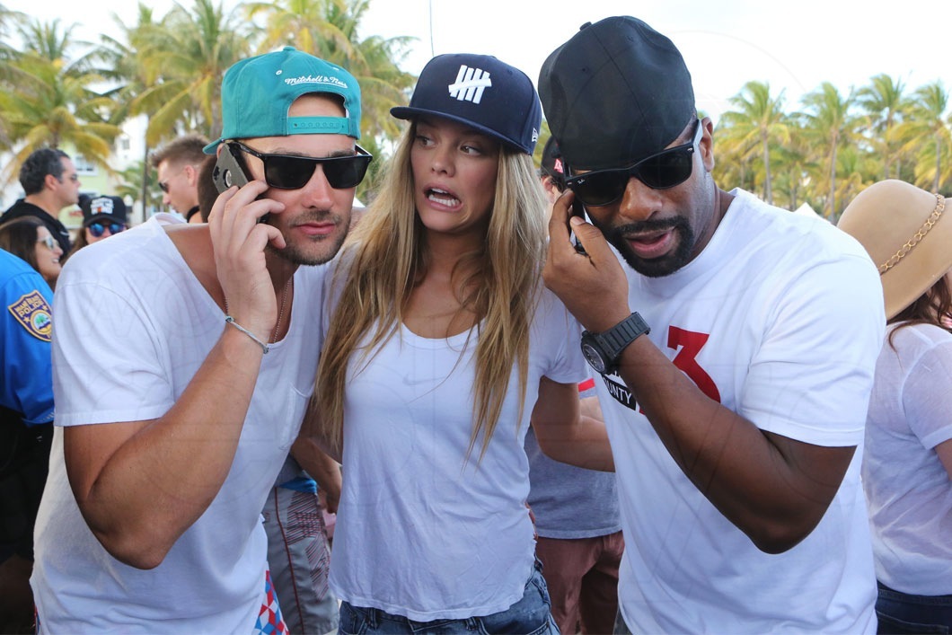 Reid Heidenry, Nina Agdal, & DJ Irie