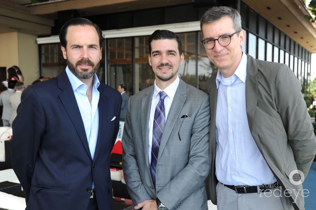 Joaquin Colino de Conde Nast, Joel Lakatos Shiseido, & Antonio Andrade