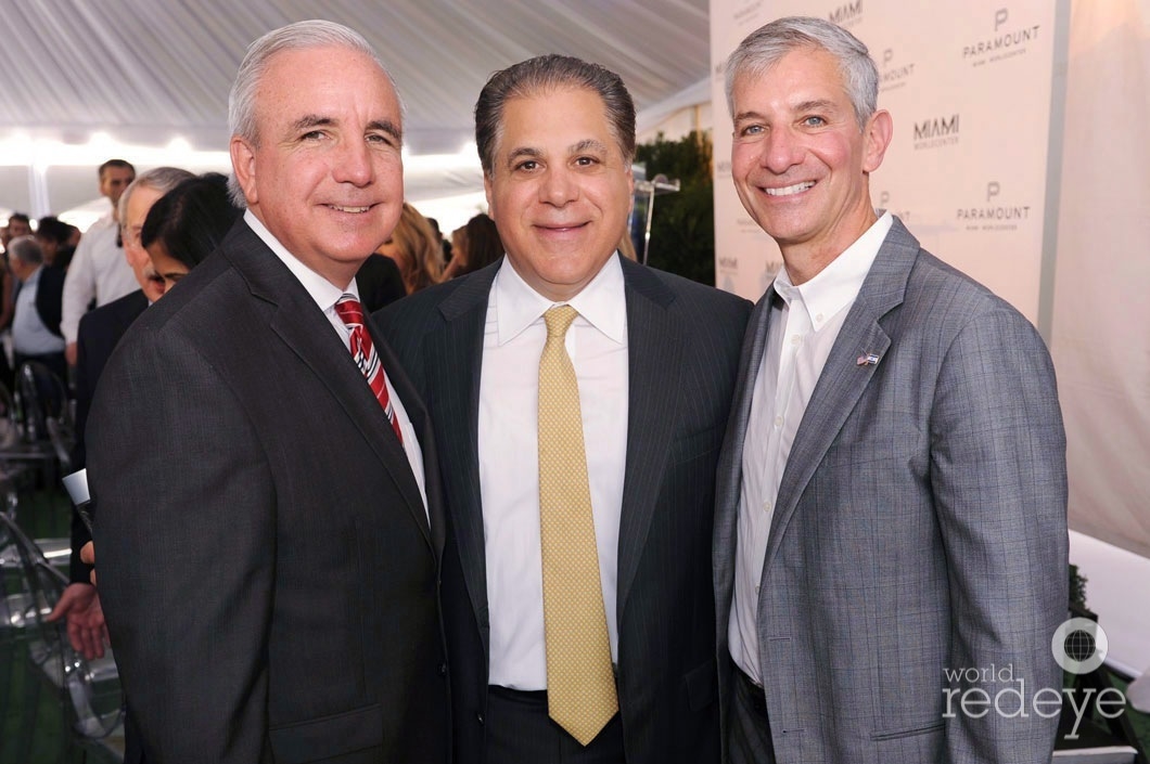 Mayor Carlos Gimenez, Art Falcone, & Marc Sarnoff