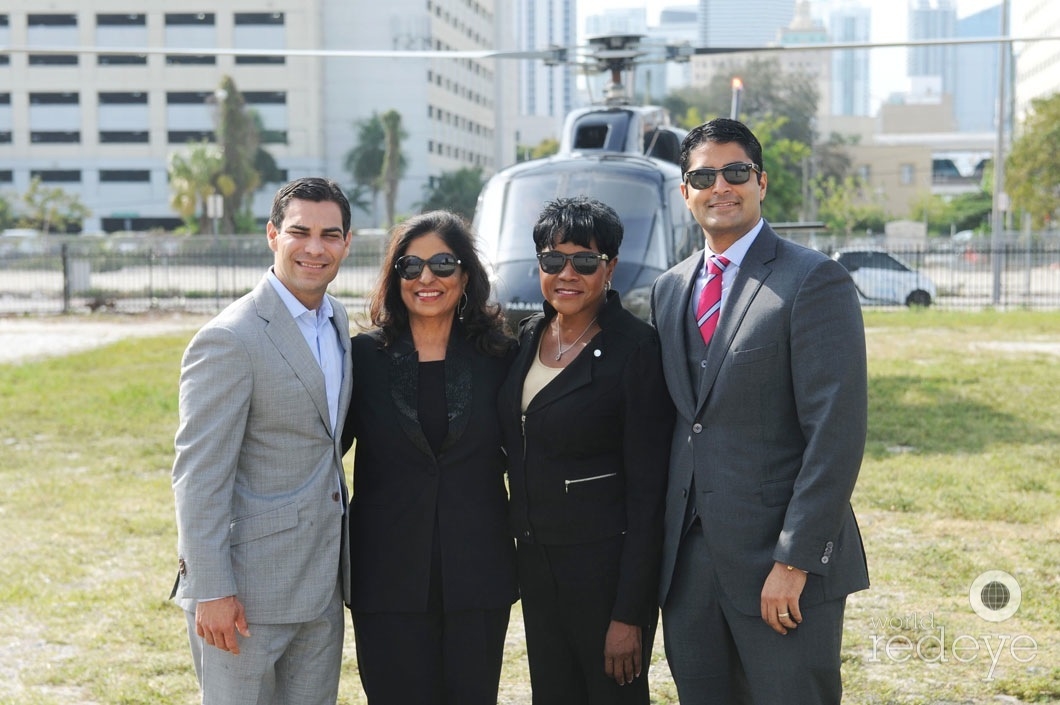 Francis Suarez, Aramola Motwani, Audrey Edmonson, & Nitin Motwani