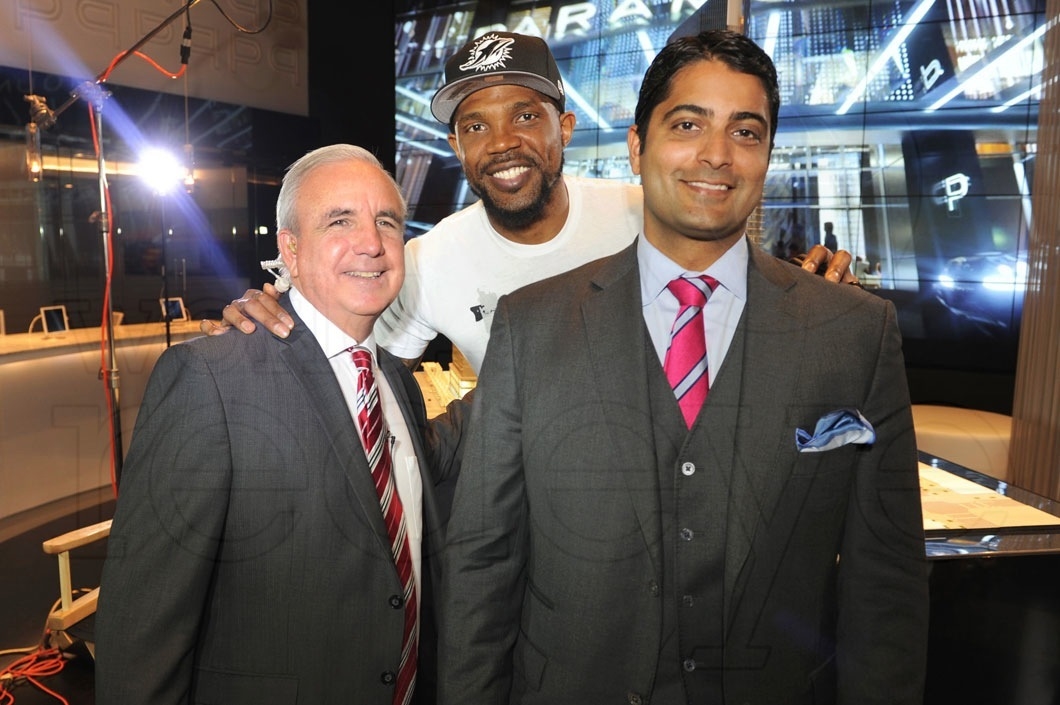 Mayor Carlos Gimenez, Udonis Haslem, & Nitin Motwani