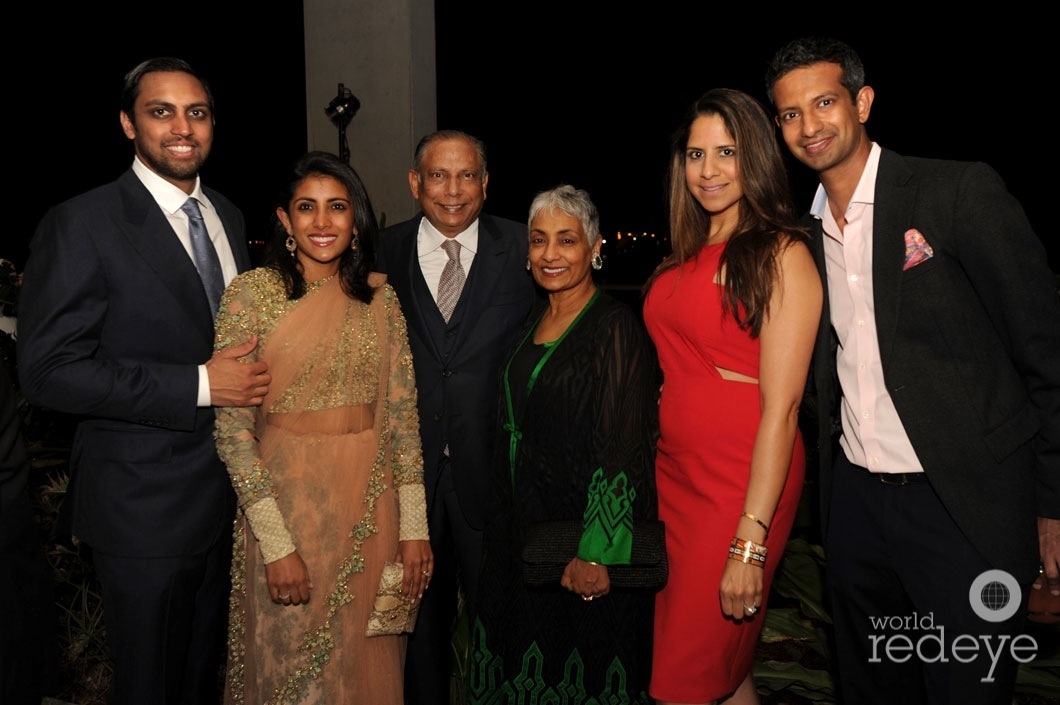 47-Sankesh Abbhi, Tanvi Vattikuti Abbhi, Raj Vattikuti, Padma Vattikuti, Anita Johal, & Sridhar Murthy