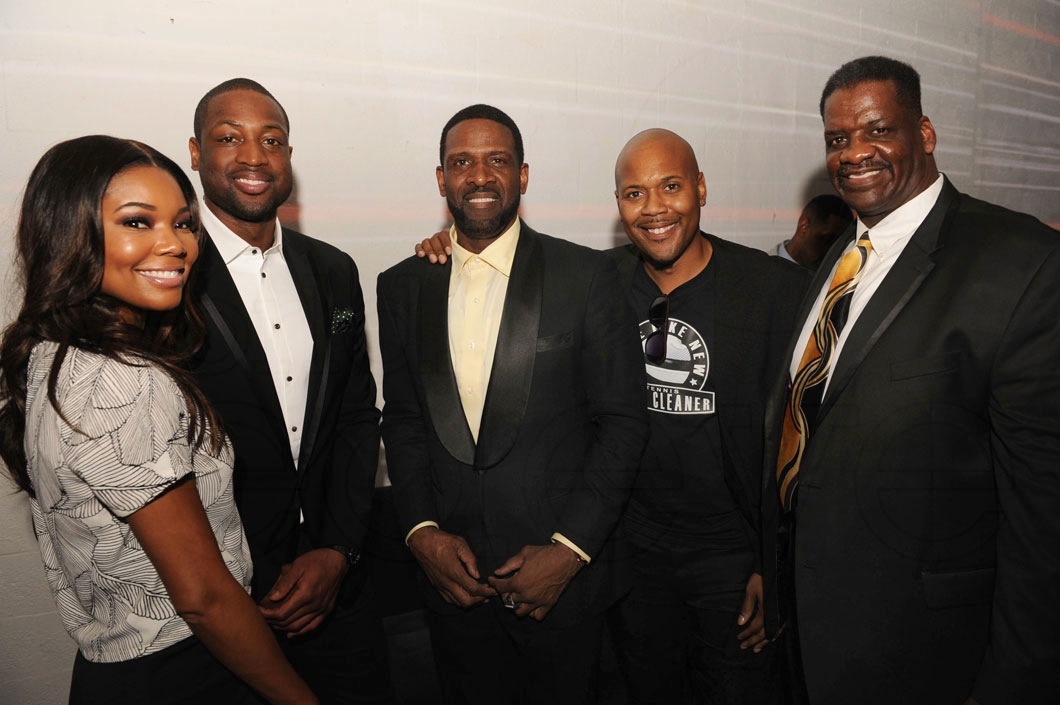 Gabrielle Union, Dwyane Wade Jr., Dwyane Wade Sr., Andrew Balkcom, & Hasson Arbubakrr