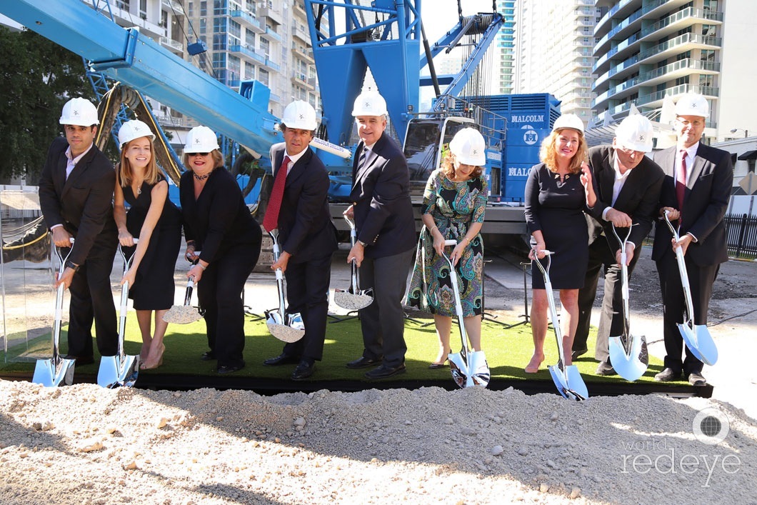 Vanessa Grout, Alyce Robertson, Ugo Colombo, Mayor Carlos Gimenez, Veronica Cervera, Esther Thurmon, Tim Wensing, & Art Murphy