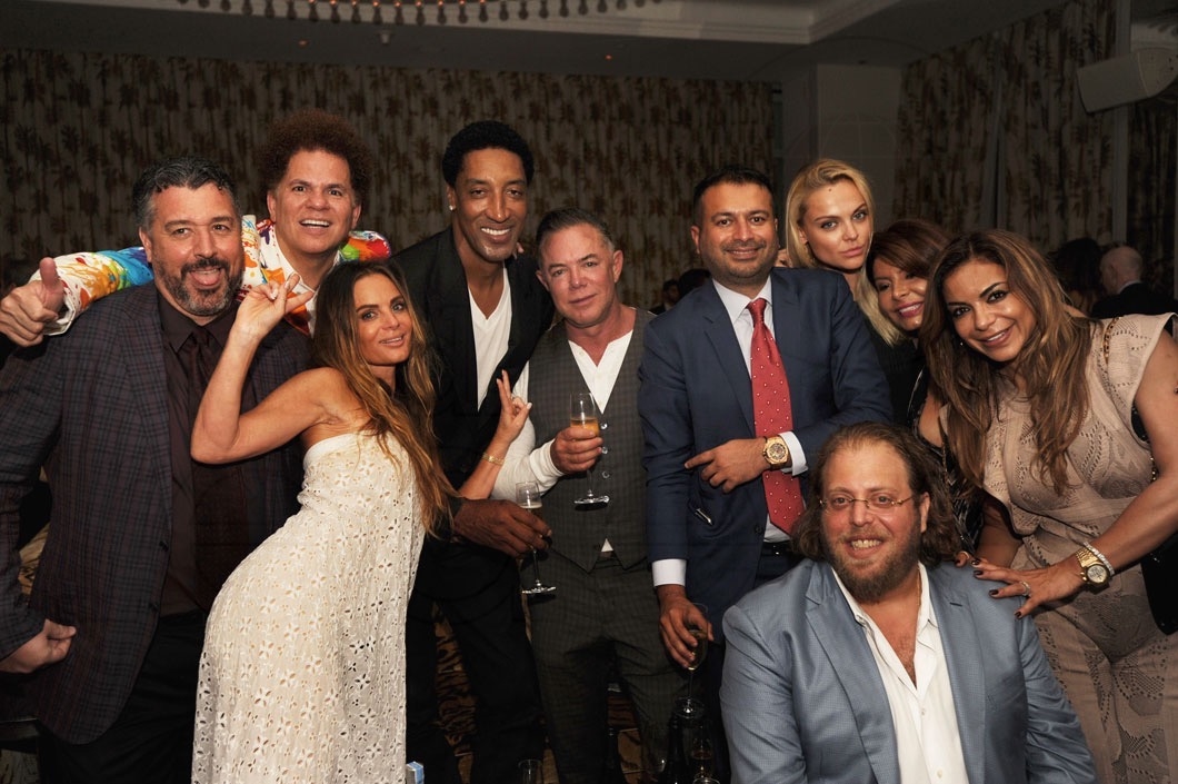 7-Rick De La Croix, Romero Britto, Gabrielle Anwar, Scottie Pippen, Shareef Malnik, Kamal Hotchandani, Gil Dezer, & Friends2