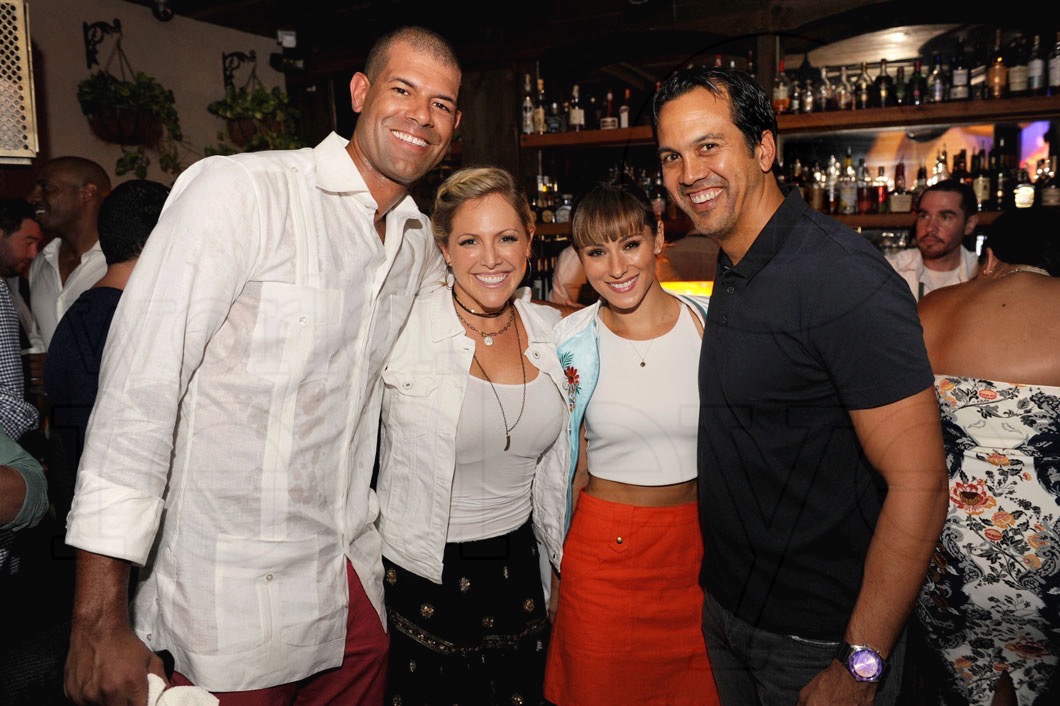 Shane Battier, Heidi Battie, Nikki Sapp, & Erik Spoelstra