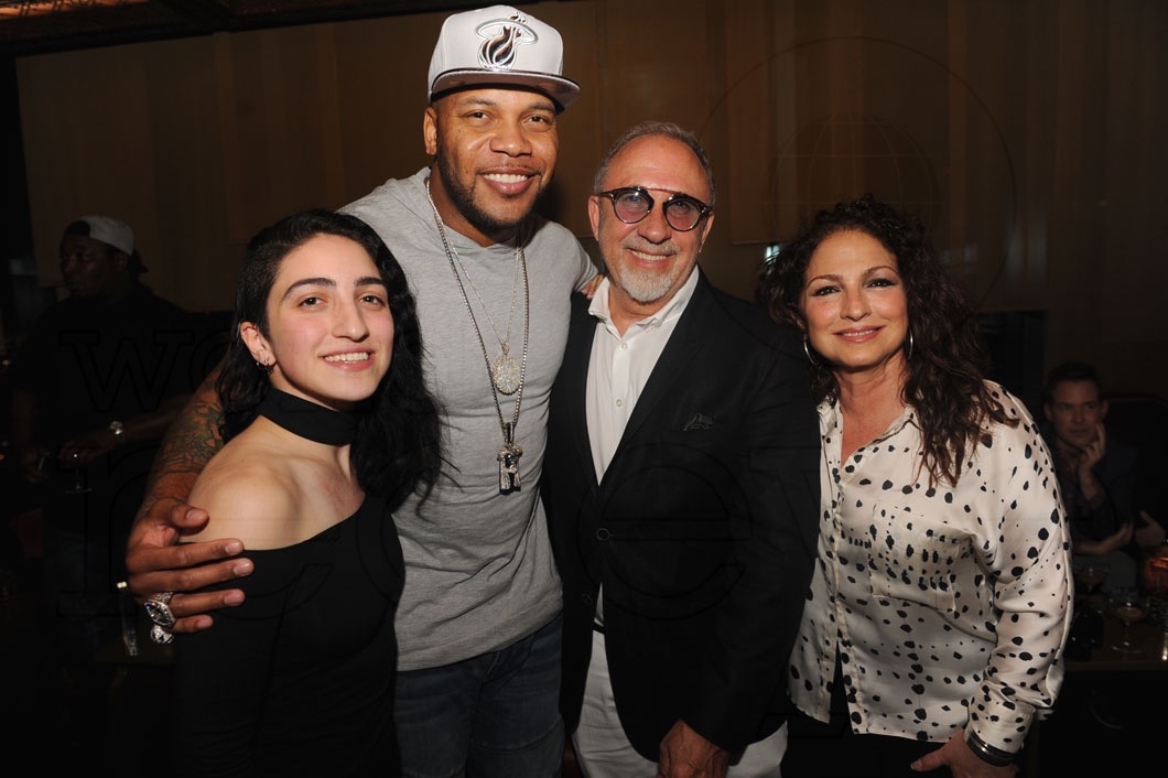 Emily Estefan, Flo Rida, Emilio Estefan, & Gloria Estefan