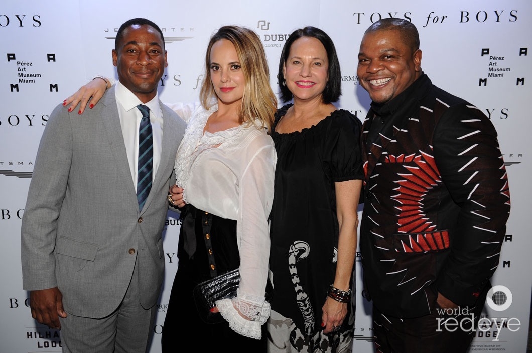 Franklin Sirmans, Erin Newberg, Dale Newberg, & Kehinde Wiley