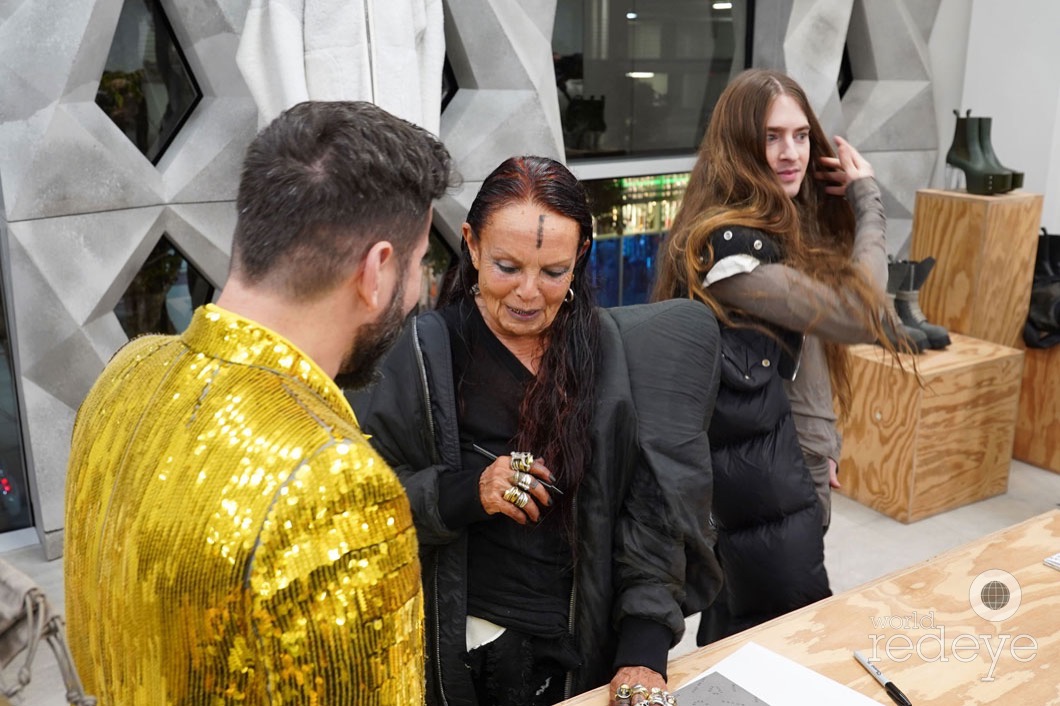 Rick Owens Book Signing with Edward Bess Michelle Lamy World