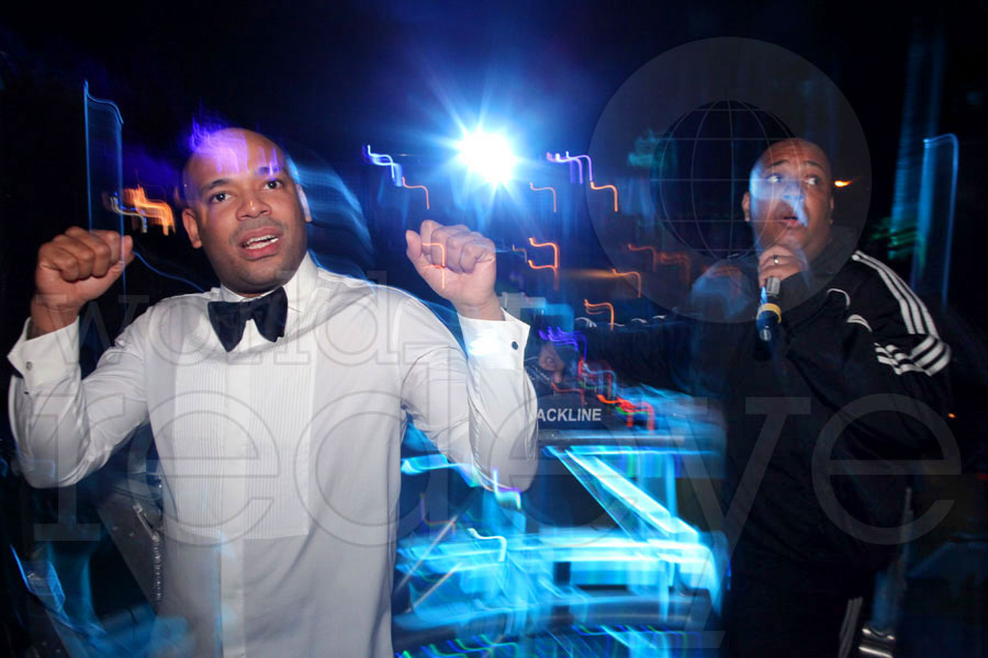 Rev Run & Mel Debarge at Shore Club NYE